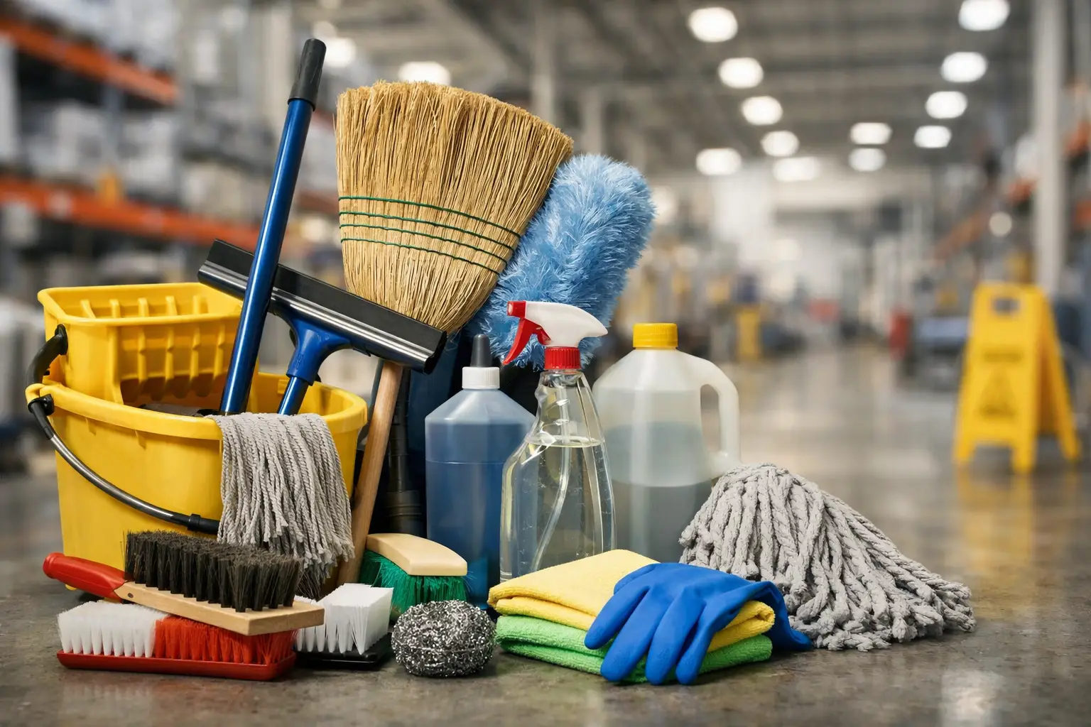 Jarcieria para limpieza industrial: qué comprar
