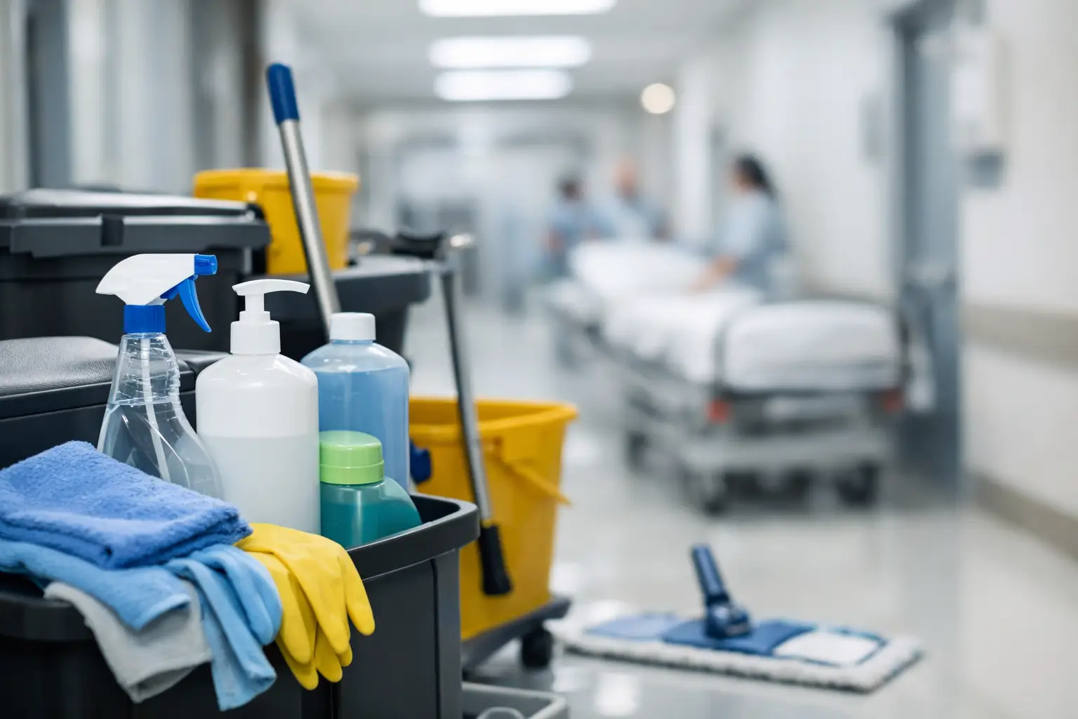 Productos de limpieza para hospitales clave