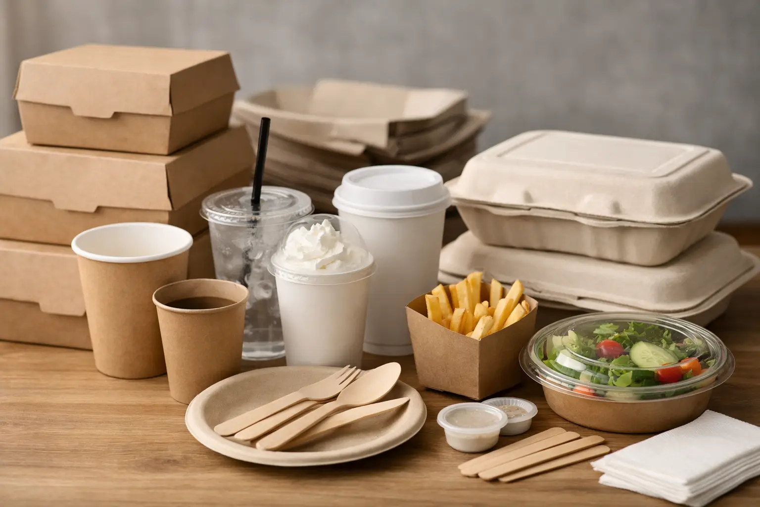 Productos desechables para restaurantes